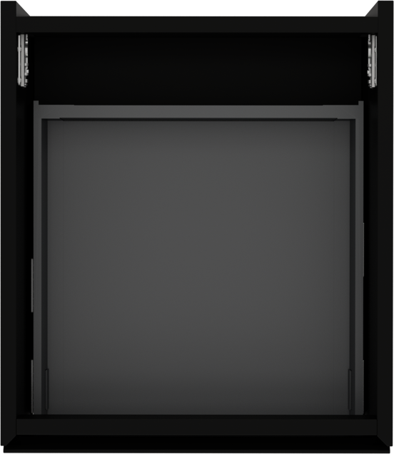 Storke Edge meuble sous-lavabo suspendu 45 x 52 cm noir mat 1 tiroir