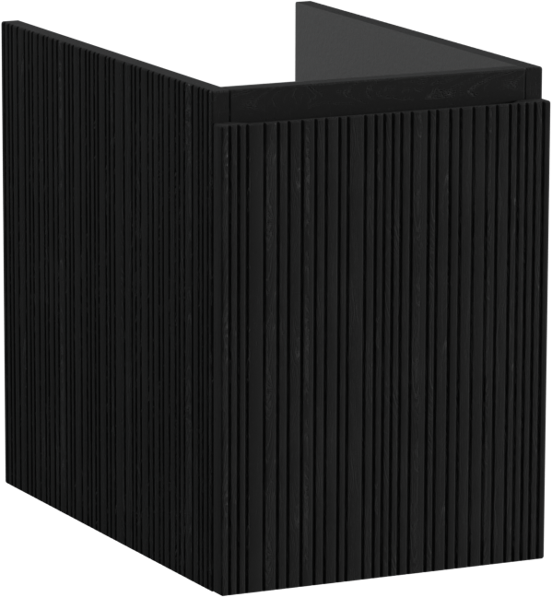 Storke Ribs meuble sous-lavabo suspendu 35 x 52 cm chêne noir