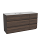 Storke Edge meuble salle de bains avec lavabo Diva