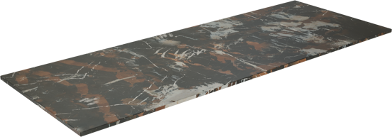 Balmani Stretto tablette simple ou double marbre Portoro Gold 150 x 55 cm