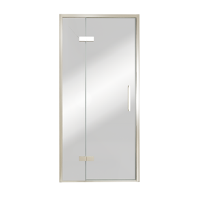 Balmani Senses Design douche draaideur links 100 cm x 210 cm Reflex spiegelglas, Brushed CoolMetal profielen