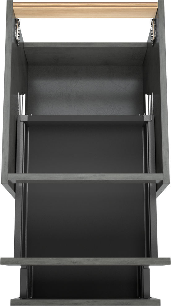 Balmani Lucida meuble sous-lavabo suspendu 45 x 55 cm béton gris foncé 2 tiroirs