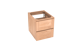 Balmani Mitra zwevende wastafelonderkast 45 x 55 cm teak 2 lades