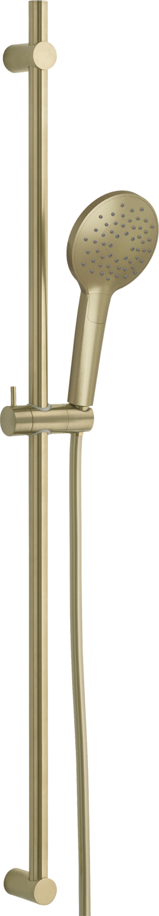 Blaufoss Round douchestang 100 cm met douchekop 12 cm 3 straalfuncties Brushed Champagne Gold