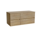Storke Edge badkamermeubel met Panton wastafelblad voor waskom(men)