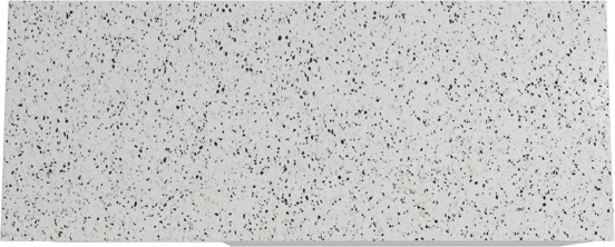 Storke Edge zwevend badkamermeubel 130 x 52 cm glanzend wit met Tavola enkel of dubbel tablet in mat wit/zwart terrazzo