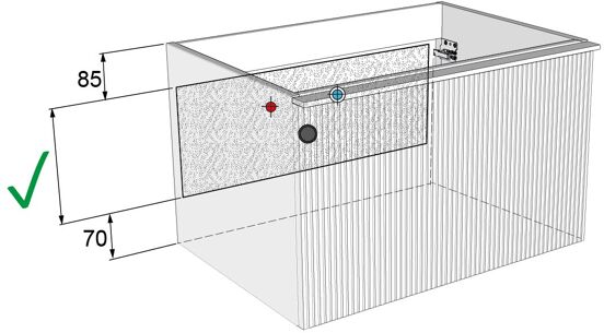 Balmani Forma meuble sous-vasque suspendu 75 x 55 cm chêne noir 2 tiroirs