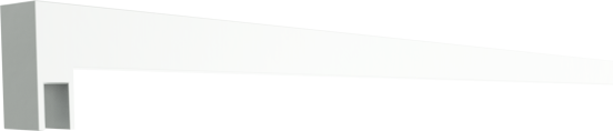 Balmani Modular Rise stabilisatiestang 120cm mat wit