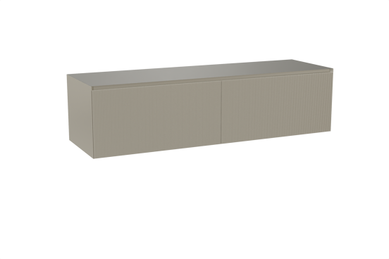 Balmani Fila zwevende wastafelonderkast 180 x 55 cm steengrijs 4 lades