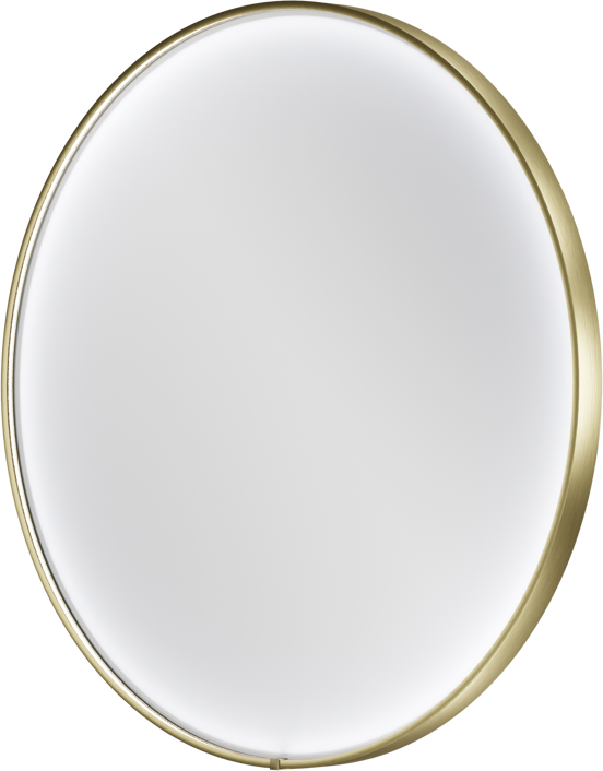 Balmani Secret miroir rond Brushed Champagne Gold lumineux et anti-buée Ø 60 cm