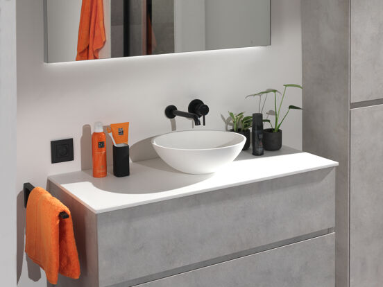 Storke Ronda waskom matte Solid Surface rond Ø 36 cm