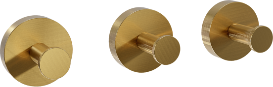 Blaufoss Harmony set de crochets 3 pièces Brushed Gold