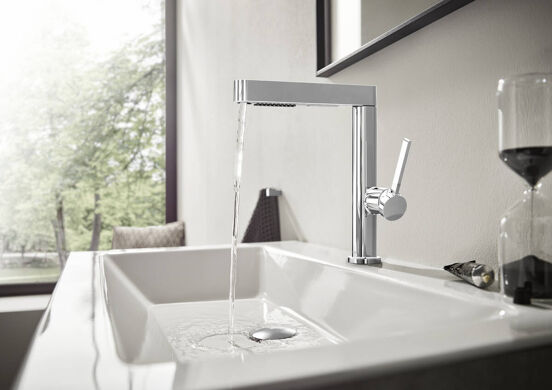 Hansgrohe Finoris 230 Hohe Waschtischarmatur Chrom glänzend