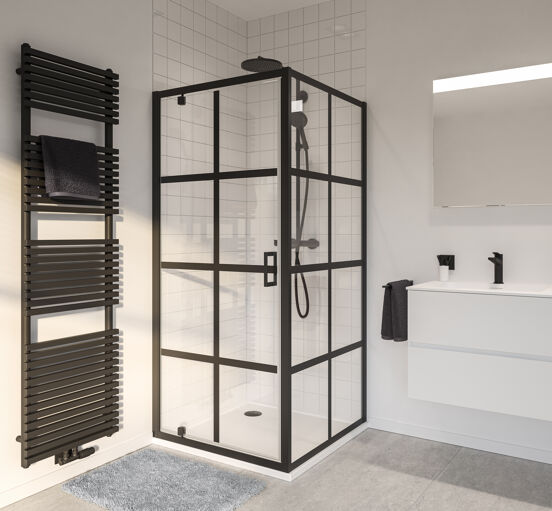 Luca Varess Soft receveur de douche 90 x 90 cm acrylique blanc mat