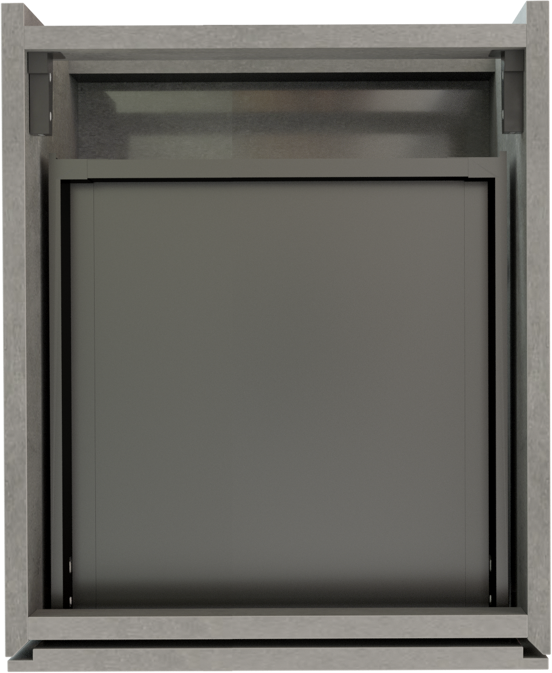 Storke Edge zwevende wastafelonderkast 45 x 52 cm beton donkergrijs 2 lades