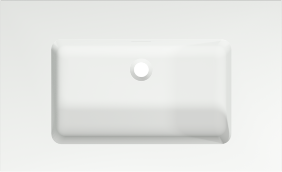Storke Mata enkele wastafel matte solid surface 85 x 52 cm