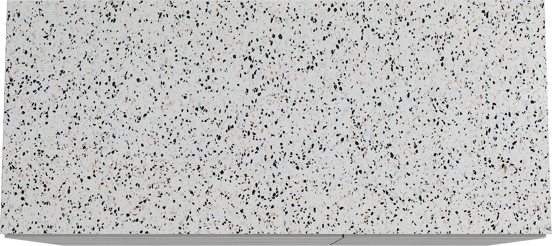 Storke Edge meuble salle de bains à poser 120 x 52 cm béton gris foncé avec Tavola tablette simple ou double en blanc/noir mat terrazzo