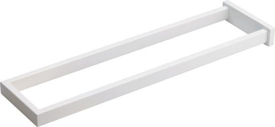 Blaufoss Noma dubbele handdoekhouder wit mat 41cm