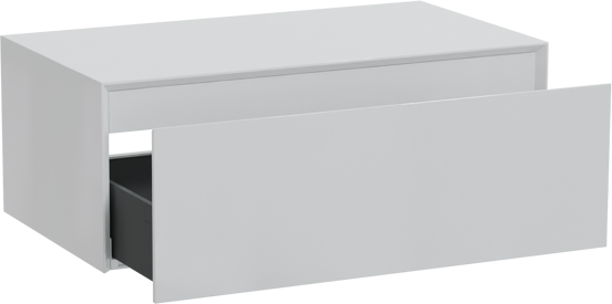 Storke Edge Modulo meuble sous-lavabo suspendu 85 x 48 cm blanc brillant 1 tiroir