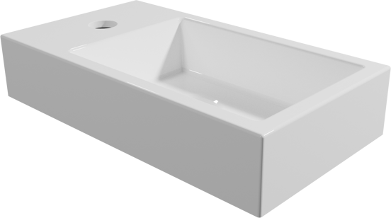 Storke Vida fonteintje 40 x 22 cm glanzend composiet marmer