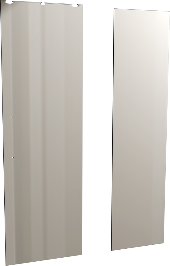 Balmani Senses Design porte coulissante droite 120 cm x 210 cm verre Miroir Reflex
