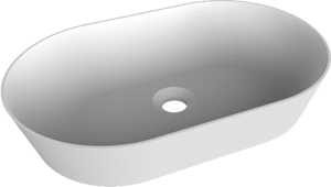 Balmani Still waskom matte Solid Surface ovaal 54 x 34 cm