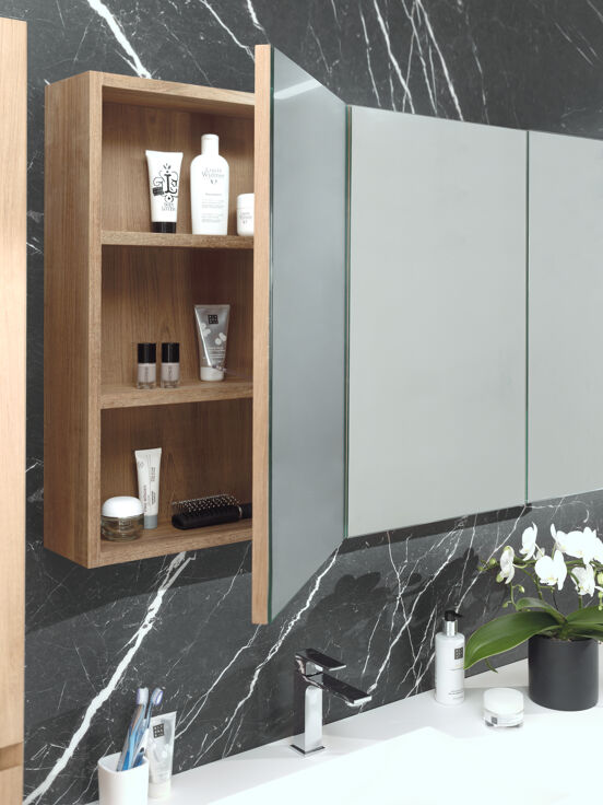 Balmani Mitra armoire de toilette 135 x 18 cm teck