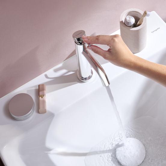 Hansgrohe Tecturis 110 Coolstart standaard wastafelkraan glanzend chroom
