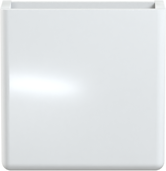 Storke Curvado meuble lave-mains suspendu 45 x 18 cm blanc brillant
