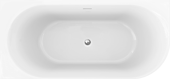 Luca Varess Otello baignoire d'angle gauche double 180 x 85 cm acrylique blanc brillant