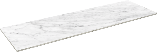 Balmani Stretto tablette simple ou double marbre carrara 180 x 55 cm