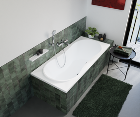 Luca Varess Trasime baignoire encastrable simple 170 x 80 cm acrylique blanc mat