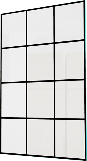 Balmani Modular douchewand Grid 136 x 200 cm