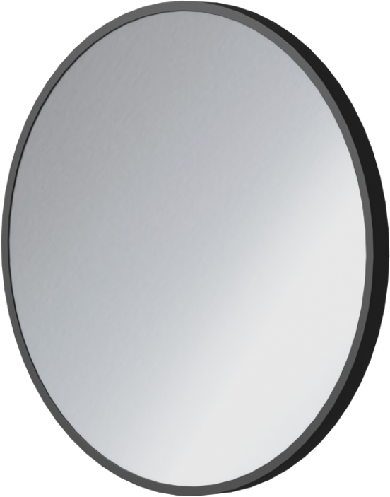 Linie Vivor miroir rond noir Ø 50 cm
