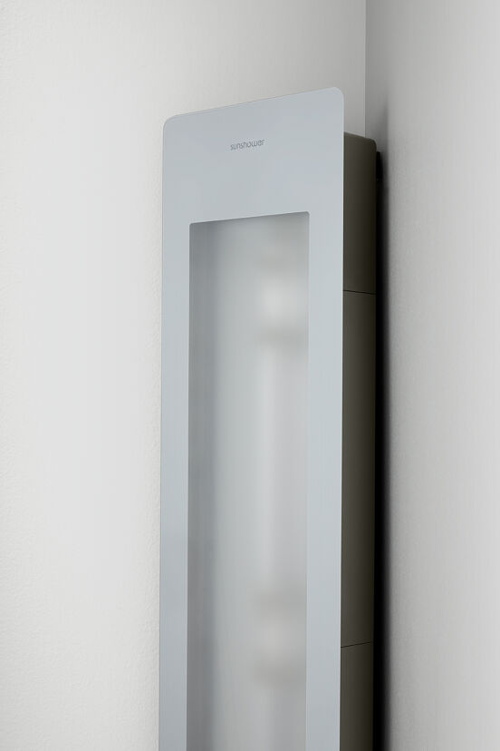 Sunshower One M Infrarood Opbouw in hoek white