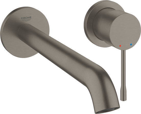 Grohe Essence inbouw wastafelkraan Brushed Hard Graphite