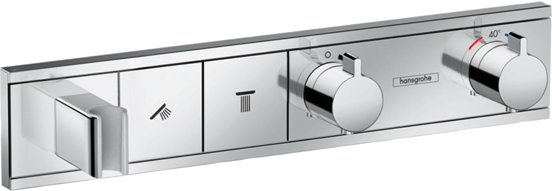 Hansgrohe RainSelect inbouw douchekraan thermostaat 2 functies chroom incl handdouchehouder