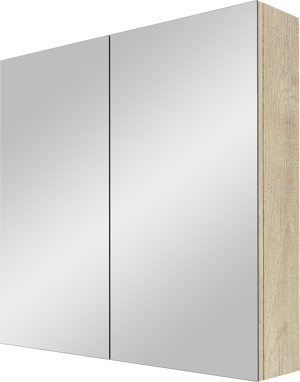 Linie Montro spiegelkast 80 x 75 cm naturel eiken