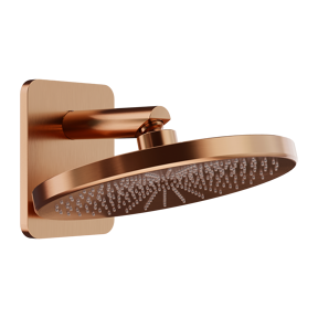 Blaufoss Onos 250  hoofddouche rond 25 cm met douchearm  Brushed Rosegold