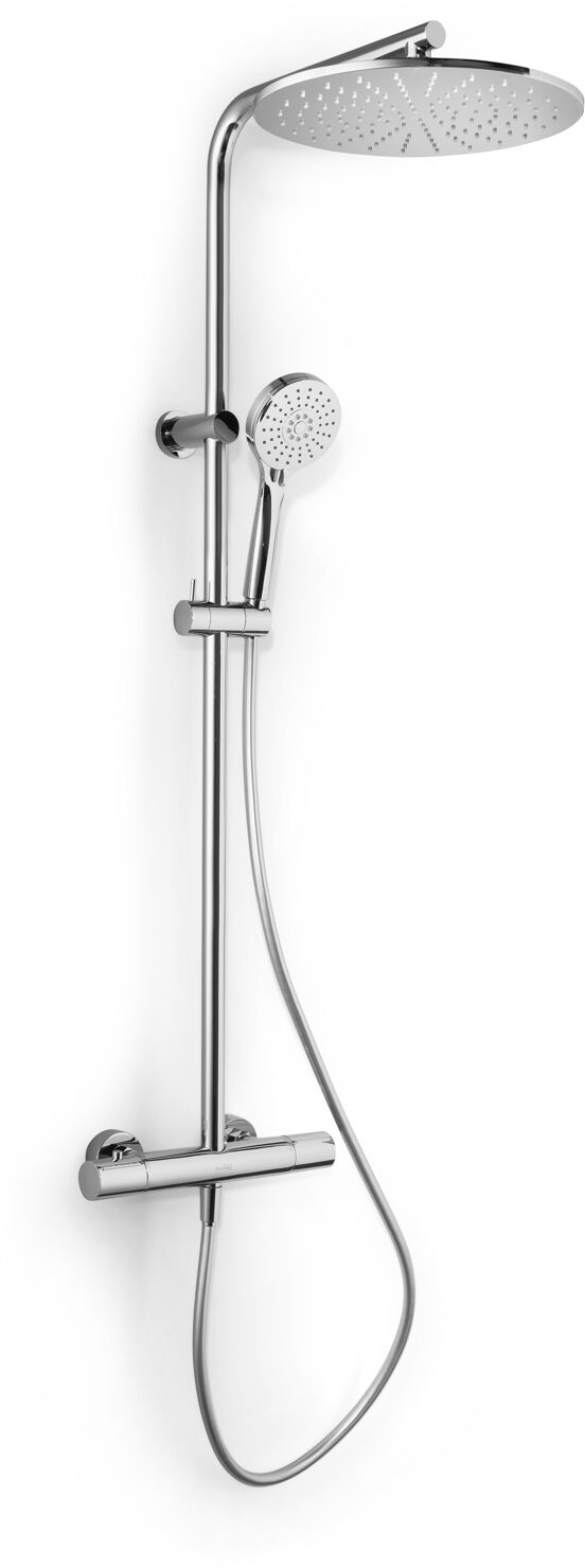 Blaufoss Round 300 colonne de douche de pluie mitigeur thermostatique chrome brillant