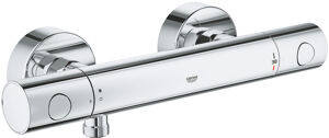 Grohe Grohtherm 800 R-L thermostatische douchekraan glanzend chroom, met omgewisselde wateraansluitingen