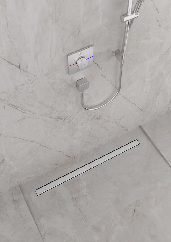 Hansgrohe RainDrain Match douchegoot afwerkset 100cm RSV Look