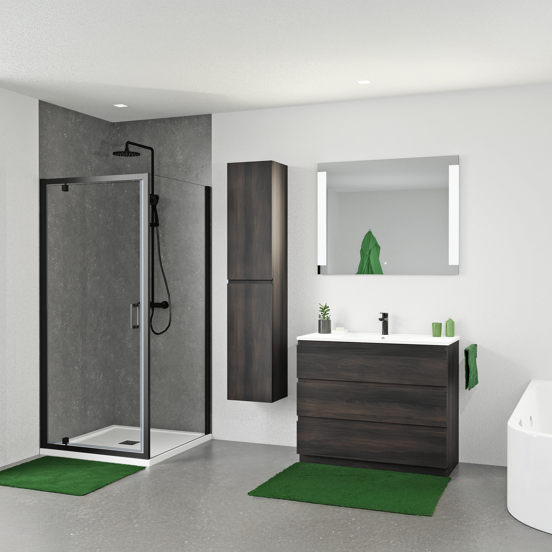 Linie Lunar miroir rectangulaire lumineux 100 x 80 cm