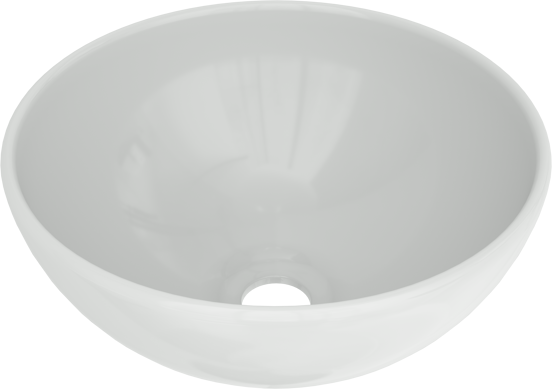 Linie Lavo vasque à poser porcelaine blanc brillant rond Ø 32 cm