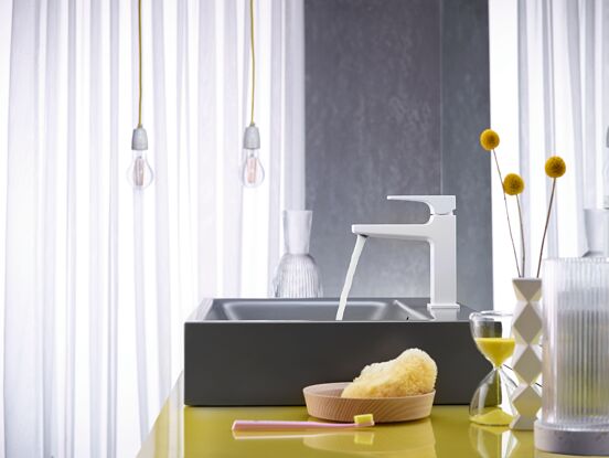 Hansgrohe Metropol 100 wastafelkraan mat wit