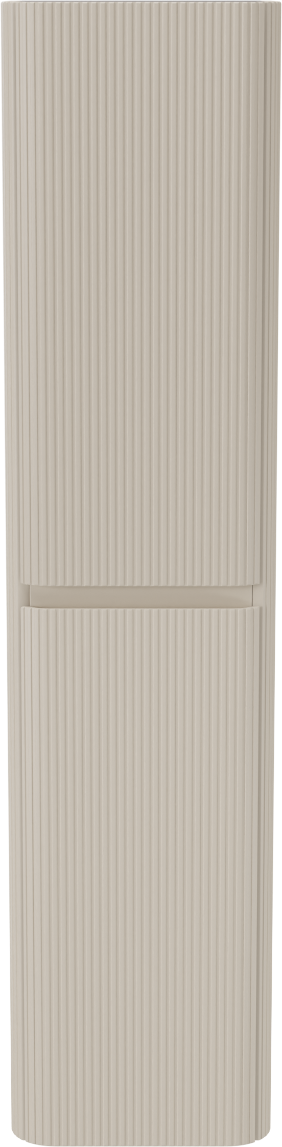 Storke Soft hängender Hochschrank Sand matt 40 x 35 x 170 cm, Vert. Sym. Rippe