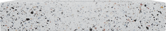 Balmani Mood lave-mains 55 x 20 cm bianco nero terrazzo