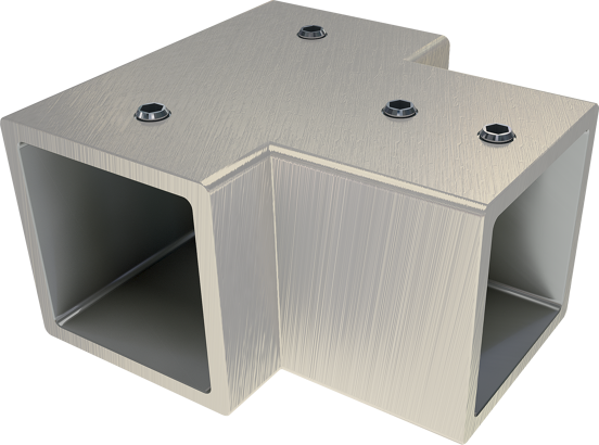 Balmani Modular T-steun geborsteld inox