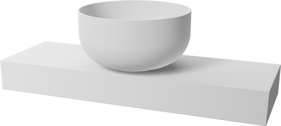 Balmani Nova fonteintje 60 x 20 cm matte Solid Surface