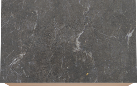 Balmani Mitra meuble salle de bains suspendu 90 x 55 cm teck avec Stretto tablette simple en marbre pietra grey